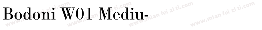 Bodoni W01 Mediu字体转换